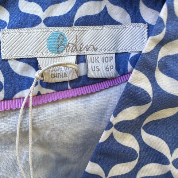 Boden Blue Patterned Dress - Picture 10 of 16